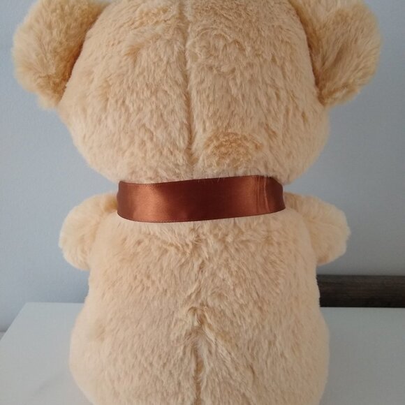 NEW 13" Kids Plush Stuffed Toy Light Brown Teddy Bear - Picture 3 of 3
